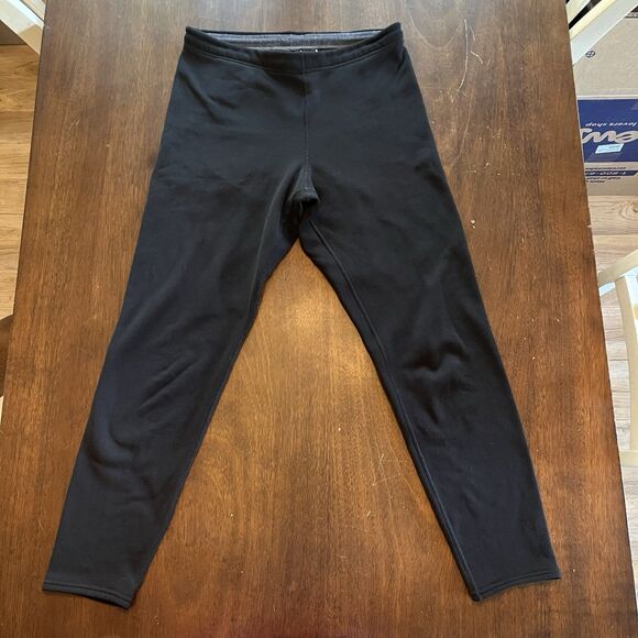Patagonia Pants - Patagonia Activist Fleece Leggings Womens Medium Black Vintage Style 25860